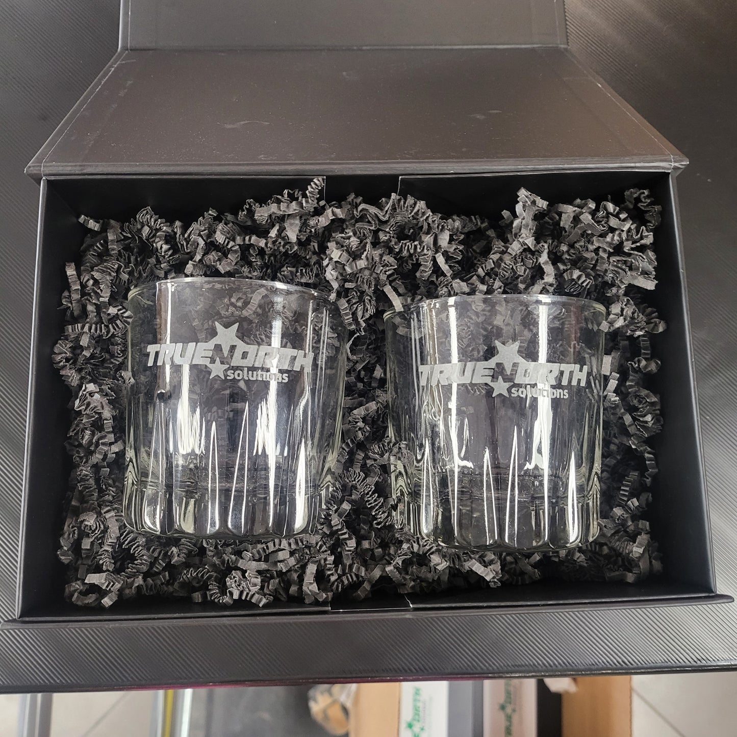 Whiskey glass gift box