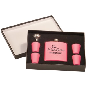 Flask Set with 4 shot glasses