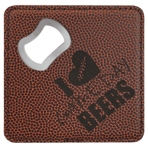 Laserable Leatherette Bottle Opener Coaster