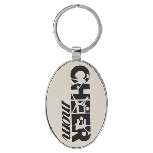 Leatherette/Metal Keychain