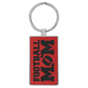 Leatherette/Metal Keychain