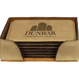 Leatherette Coaster
