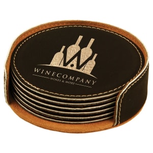 Leatherette Coaster