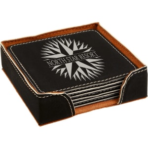 Leatherette Coaster