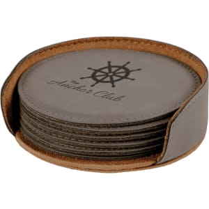 Leatherette Coaster