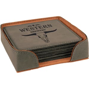 Leatherette Coaster