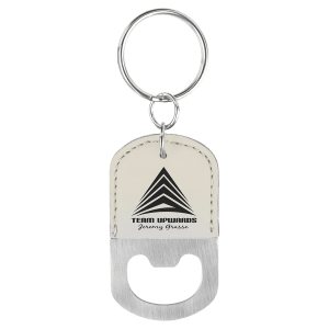 Leatherette Bottle Opener Keychain