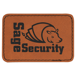 Leatherette Rectangle Patch