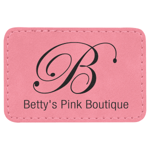Leatherette Rectangle Patch