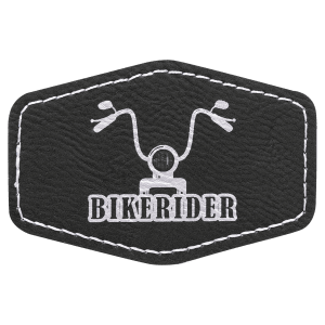 Leatherette Hexagon Patch