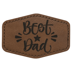 Leatherette Hexagon Patch