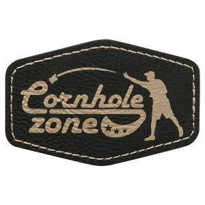 Leatherette Hexagon Patch