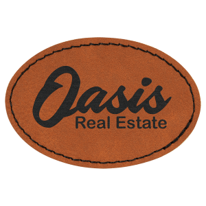 Leatherette Oval Patch