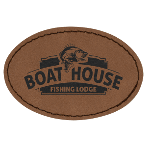 Leatherette Oval Patch