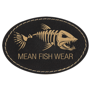 Leatherette Oval Patch