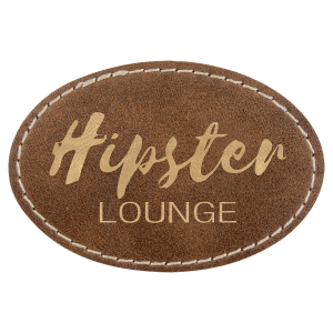 Leatherette Oval Patch