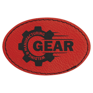 Leatherette Oval Patch