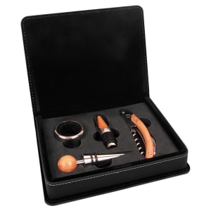 Leatherette Wine Tool Gift Set