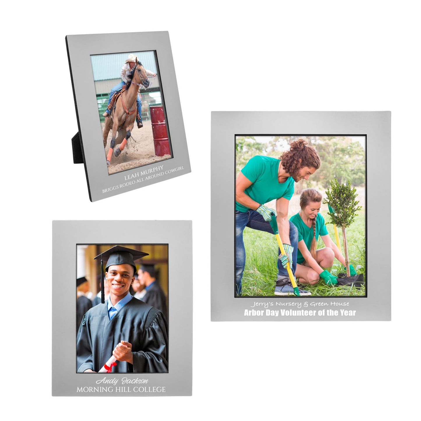 Gray Aluminum Photo Frame 5" x 7"