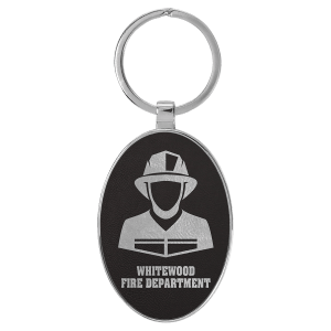 Leatherette/Metal  Keychain